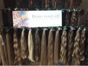Európske panenské vlasové pramene 35-40cm