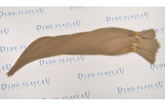 Nespracované vlasy - Svetlá Hnedá 35-40cm, 20g